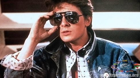 Marty McFly back to the future movie
