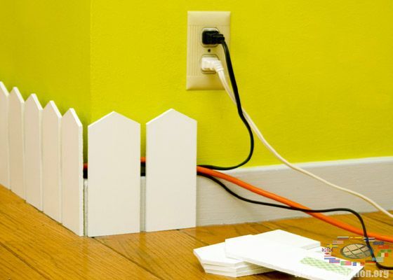 hide wires from the PC under the plinth