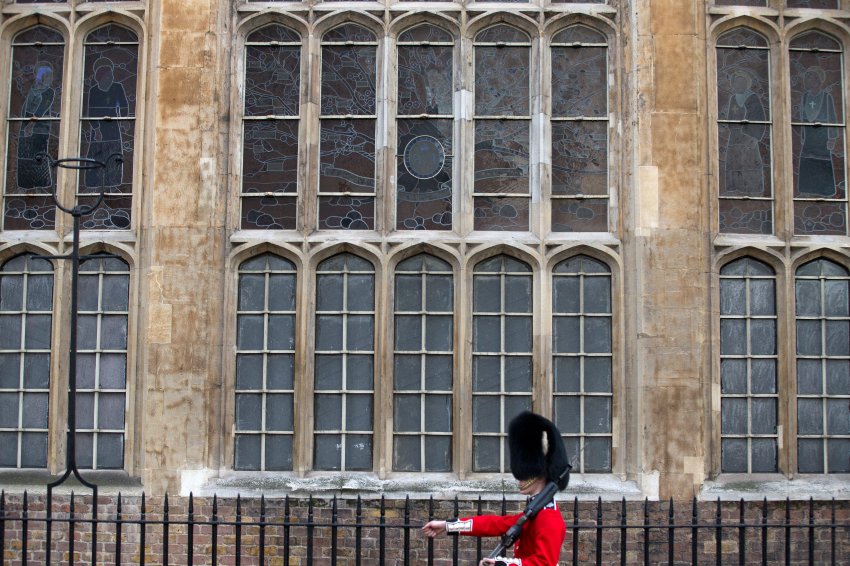 Королевский гвардеец в Лондоне