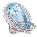 ring with aquamarine