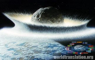 an asteroid Apophis, apocalypse, falling of an asteroid