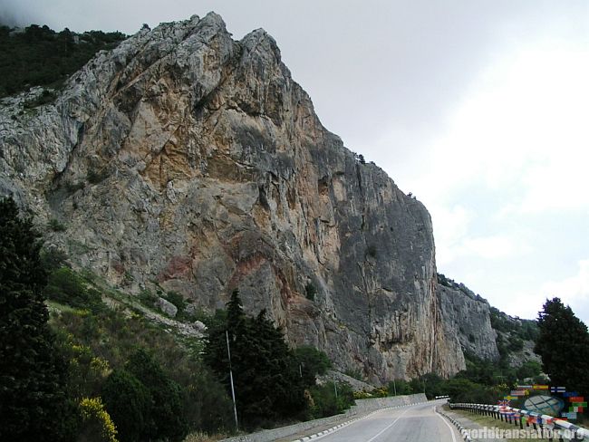 routes in mountains