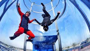 flying in a wind tunnel